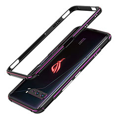 Luxury Aluminum Metal Frame Cover Case JZ1 for Asus ROG Phone 3 Purple