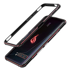 Luxury Aluminum Metal Frame Cover Case JZ1 for Asus ROG Phone 3 Strix ZS661KS Red and Black