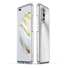 Luxury Aluminum Metal Frame Cover Case JZ1 for Huawei Nova 10 Pro Silver