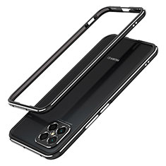 Luxury Aluminum Metal Frame Cover Case JZ1 for Huawei Nova 8 SE 4G Black