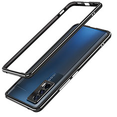 Luxury Aluminum Metal Frame Cover Case JZ1 for Vivo iQOO 7 India 5G Black