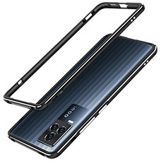 Luxury Aluminum Metal Frame Cover Case JZ1 for Vivo iQOO 7 Legend 5G Black