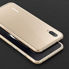 Luxury Aluminum Metal Frame Cover Case M01 for Huawei P20 Gold