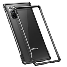 Luxury Aluminum Metal Frame Cover Case N01 for Samsung Galaxy Note 20 5G Black