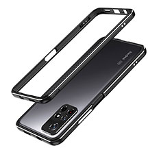 Luxury Aluminum Metal Frame Cover Case S01 for Xiaomi Redmi Note 11S 5G Black