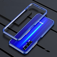 Luxury Aluminum Metal Frame Cover Case T01 for Huawei Honor 20 Blue