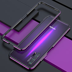 Luxury Aluminum Metal Frame Cover Case T01 for Huawei Honor 20 Pro Purple