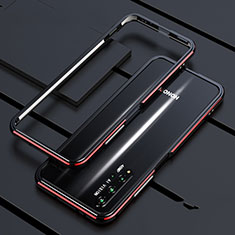 Luxury Aluminum Metal Frame Cover Case T01 for Huawei Nova 5T Red and Black