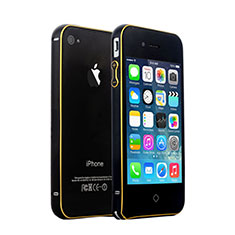 Luxury Aluminum Metal Frame Cover for Apple iPhone 4S Black