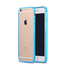 Luxury Aluminum Metal Frame Cover for Apple iPhone 6 Plus Sky Blue