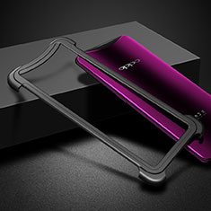 Luxury Aluminum Metal Frame Cover for Oppo Find X Super Flash Edition Black
