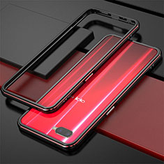 Luxury Aluminum Metal Frame Cover for Oppo RX17 Neo Red and Black