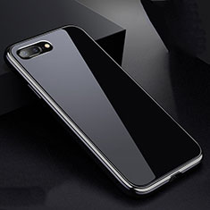 Luxury Aluminum Metal Frame Mirror Cover Case 360 Degrees for Apple iPhone 7 Plus Silver