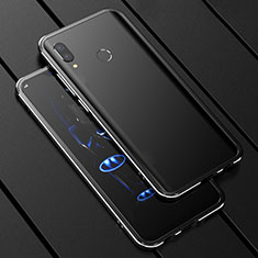 Luxury Aluminum Metal Frame Mirror Cover Case 360 Degrees for Huawei Nova 3i Black