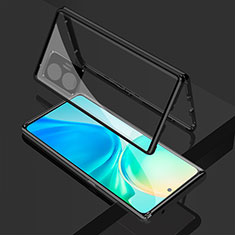 Luxury Aluminum Metal Frame Mirror Cover Case 360 Degrees for Realme GT Neo5 SE 5G Black