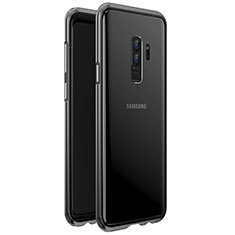 Luxury Aluminum Metal Frame Mirror Cover Case 360 Degrees for Samsung Galaxy S9 Plus Black