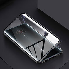 Luxury Aluminum Metal Frame Mirror Cover Case 360 Degrees for Vivo S1 Pro Black
