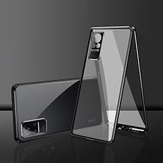 Luxury Aluminum Metal Frame Mirror Cover Case 360 Degrees for Xiaomi Civi 1S 5G Black