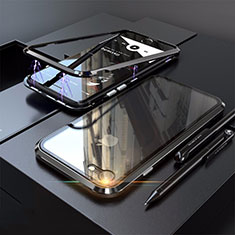 Luxury Aluminum Metal Frame Mirror Cover Case 360 Degrees M01 for Apple iPhone 7 Black