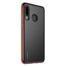 Luxury Aluminum Metal Frame Mirror Cover Case 360 Degrees M01 for Huawei P30 Lite XL Red