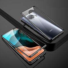 Luxury Aluminum Metal Frame Mirror Cover Case 360 Degrees M01 for Xiaomi Redmi K30 Pro Zoom Black
