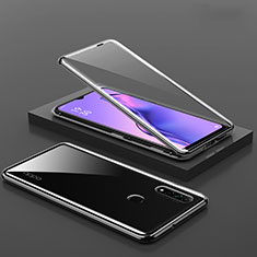 Luxury Aluminum Metal Frame Mirror Cover Case 360 Degrees M02 for Oppo A31 Black