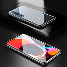 Luxury Aluminum Metal Frame Mirror Cover Case 360 Degrees M03 for Xiaomi Mi 10 Black