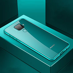 Luxury Aluminum Metal Frame Mirror Cover Case 360 Degrees M06 for Huawei Nova 5i Pro Green