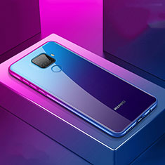 Luxury Aluminum Metal Frame Mirror Cover Case 360 Degrees M06 for Huawei Nova 5i Pro Purple