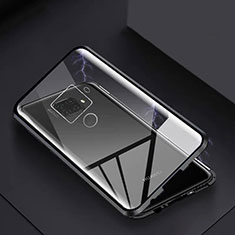 Luxury Aluminum Metal Frame Mirror Cover Case 360 Degrees M07 for Huawei Nova 5i Pro Black