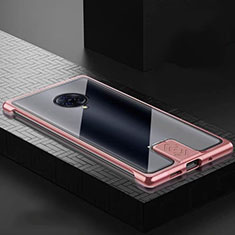 Luxury Aluminum Metal Frame Mirror Cover Case 360 Degrees M07 for Vivo Nex 3 5G Rose Gold