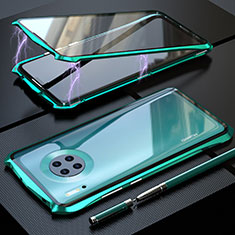 Luxury Aluminum Metal Frame Mirror Cover Case 360 Degrees M08 for Huawei Mate 30 Pro Green