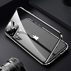 Luxury Aluminum Metal Frame Mirror Cover Case 360 Degrees M09 for Apple iPhone 16 Pro Max Black