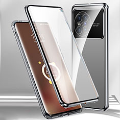 Luxury Aluminum Metal Frame Mirror Cover Case 360 Degrees P01 for Vivo X Note Silver