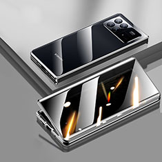 Luxury Aluminum Metal Frame Mirror Cover Case 360 Degrees P01 for Xiaomi Mix Fold 3 5G Black