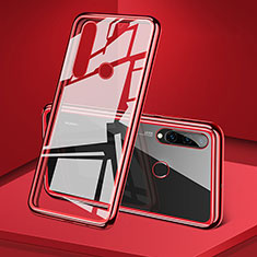 Luxury Aluminum Metal Frame Mirror Cover Case 360 Degrees T02 for Huawei P30 Lite XL Red