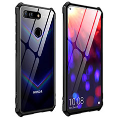 Luxury Aluminum Metal Frame Mirror Cover Case 360 Degrees T03 for Huawei Honor View 20 Black