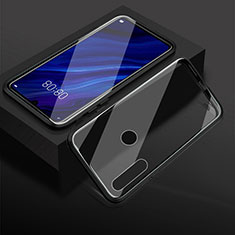 Luxury Aluminum Metal Frame Mirror Cover Case 360 Degrees T05 for Huawei Honor 20E Black