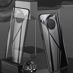Luxury Aluminum Metal Frame Mirror Cover Case 360 Degrees T06 for Huawei Mate 30E Pro 5G Black