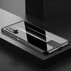 Luxury Aluminum Metal Frame Mirror Cover Case 360 Degrees T07 for Huawei Honor 20S Black