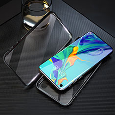 Luxury Aluminum Metal Frame Mirror Cover Case 360 Degrees T09 for Huawei Honor 20S Black