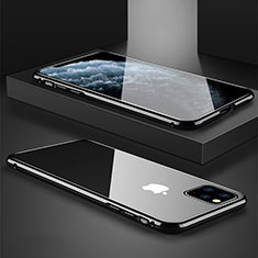 Luxury Aluminum Metal Frame Mirror Cover Case 360 Degrees T11 for Apple iPhone 11 Pro Max Black