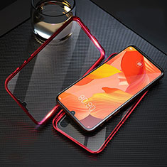 Luxury Aluminum Metal Frame Mirror Cover Case 360 Degrees T11 for Huawei Nova 5 Pro Red