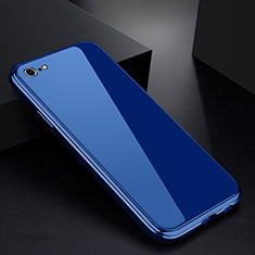 Luxury Aluminum Metal Frame Mirror Cover Case for Apple iPhone 6S Blue