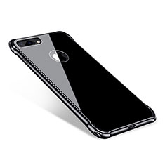 Luxury Aluminum Metal Frame Mirror Cover Case M01 for Apple iPhone 7 Plus Black