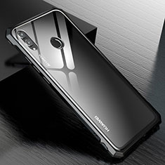 Luxury Aluminum Metal Frame Mirror Cover Case M01 for Huawei Honor V10 Lite Black