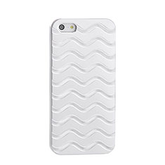 Luxury Aluminum Metal Wave Cover for Apple iPhone 5 Silver