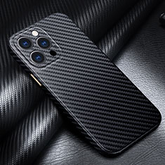 Luxury Carbon Fiber Twill Soft Case C01 for Apple iPhone 16 Pro Black