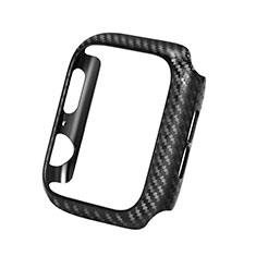 Luxury Carbon Fiber Twill Soft Case Cover for Apple iWatch 5 40mm Black