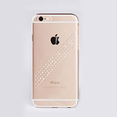 Luxury Diamond Bling Hard Rigid Case Cover for Apple iPhone 6 Plus White